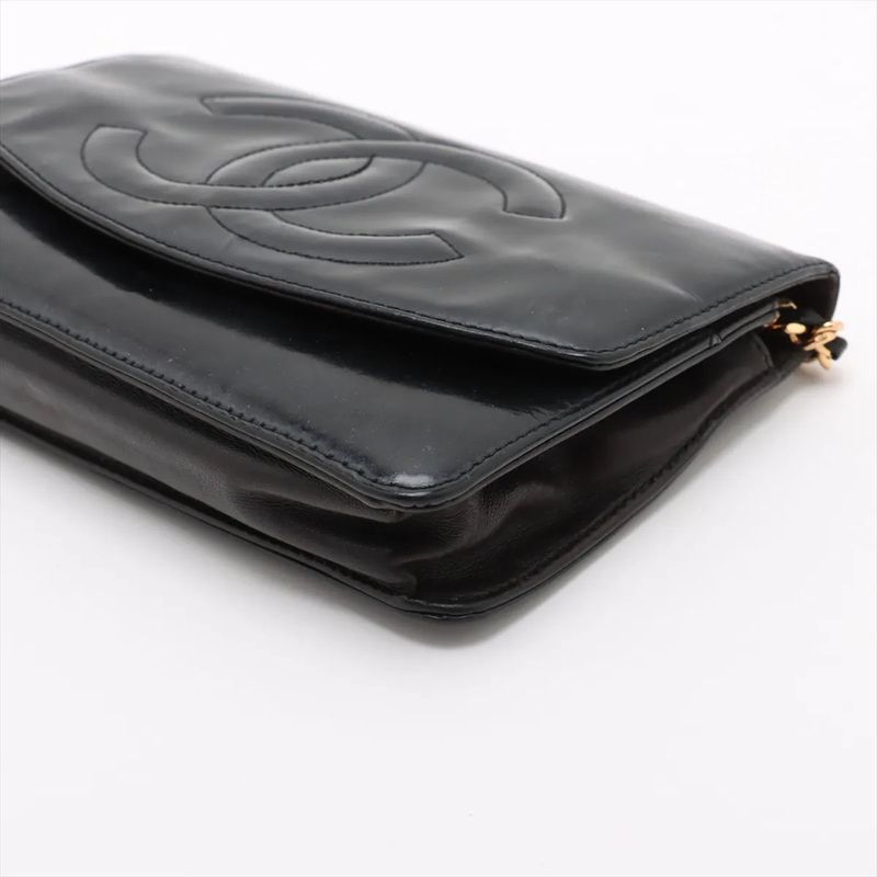 Chanel Authenticity / With Serial Seal Coco Mark Chain Shoulder Wallet Bag