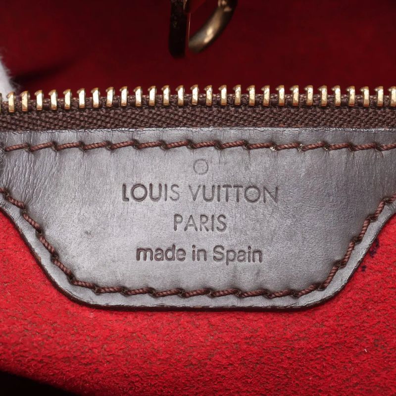 Louis Vuitton Damier Hampstead PM N51205 Leather Tote Bag Shoulder Hand Ladies