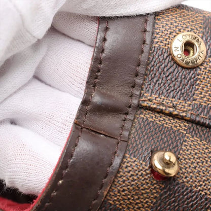 Louis Vuitton Damier Hampstead PM N51205 Leather Tote Bag Shoulder Hand Ladies