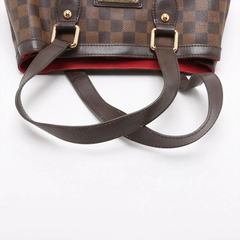 Louis Vuitton Damier Hampstead PM N51205 Leather Tote Bag Shoulder Hand Ladies