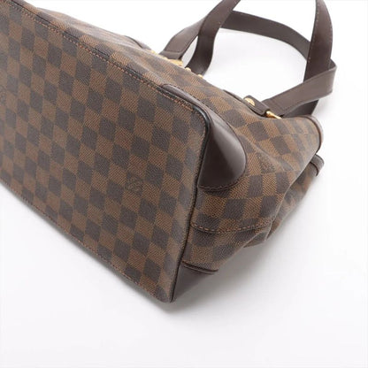 Louis Vuitton Damier Hampstead PM N51205 Leather Tote Bag Shoulder Hand Ladies