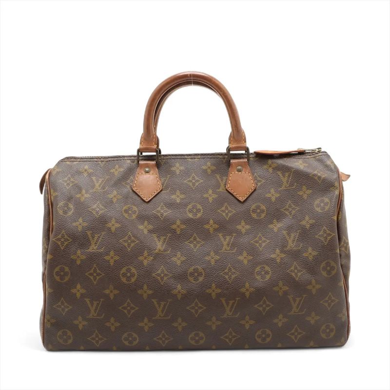 Louis Vuitton Monogram Speedy 35 M41524 Leather Handbag Tote Women's MMM Cx52-5