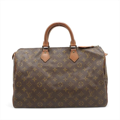 Louis Vuitton Monogram Speedy 35 M41524 Leather Handbag Tote Women's MMM Cx52-5