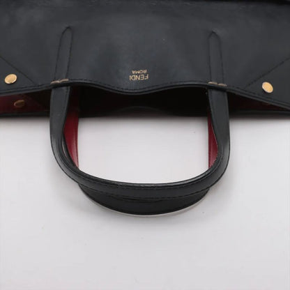 Fendi Flip Medium Leather 2WAY Handbag Crossbody Tote Shoulder Women's MMM