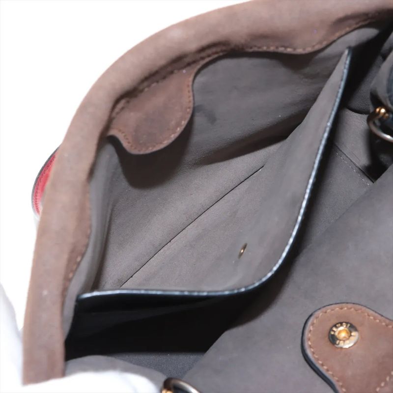 Fendi Flip Medium Leather 2WAY Handbag Crossbody Tote Shoulder Women's MMM