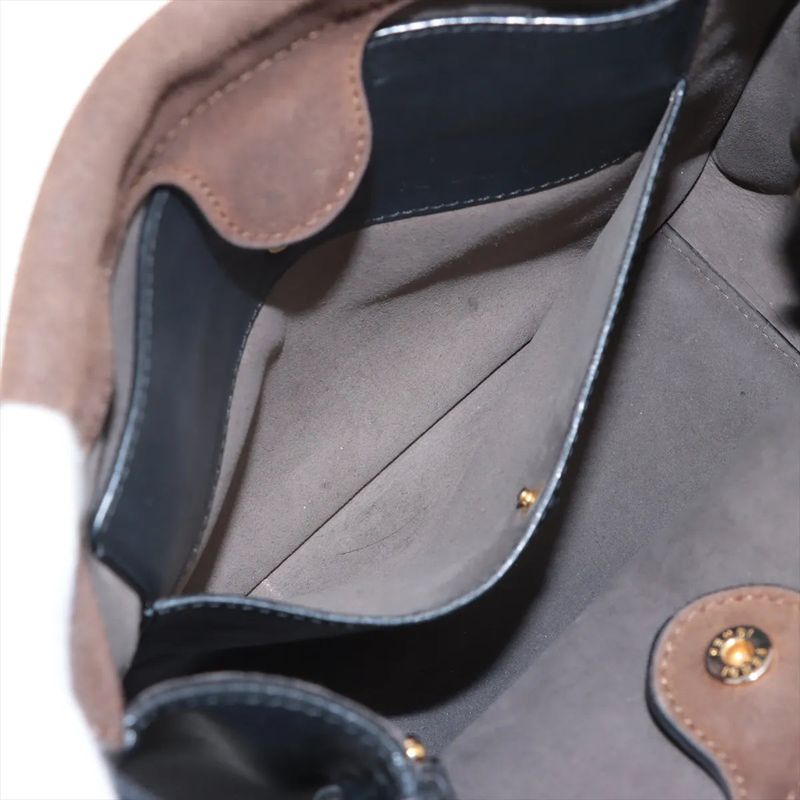 Fendi Flip Medium Leather 2WAY Handbag Crossbody Tote Shoulder Women's MMM