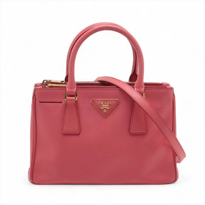 Prada Saffiano Leather 2WAY Handbag Crossbody Tote Shoulder Genuine Leather