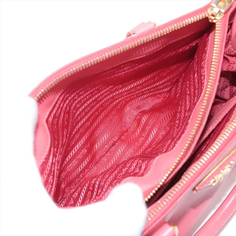 Prada Saffiano Leather 2WAY Handbag Crossbody Tote Shoulder Genuine Leather