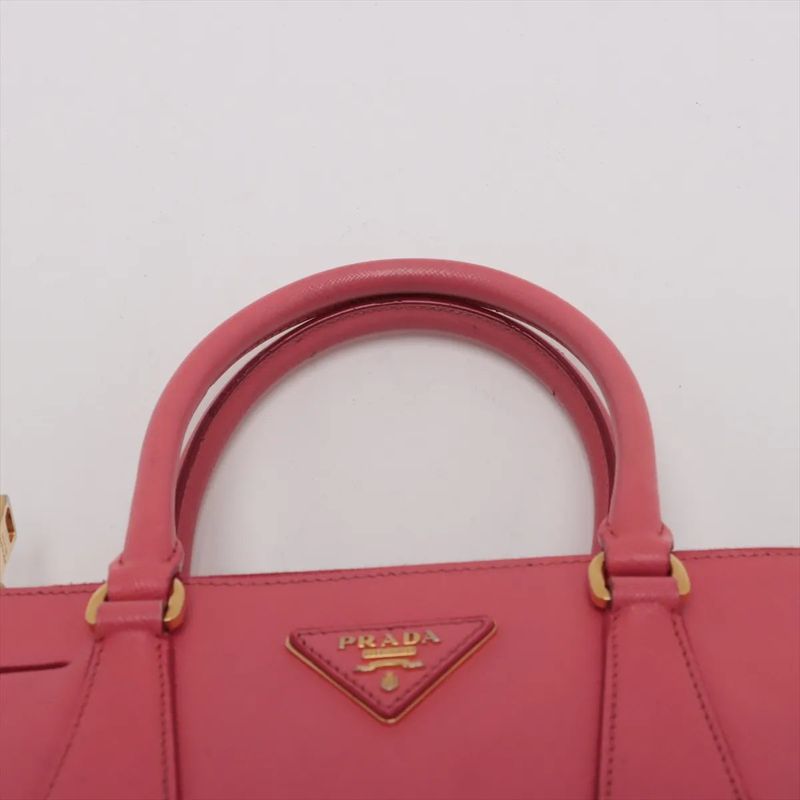 Prada Saffiano Leather 2WAY Handbag Crossbody Tote Shoulder Genuine Leather