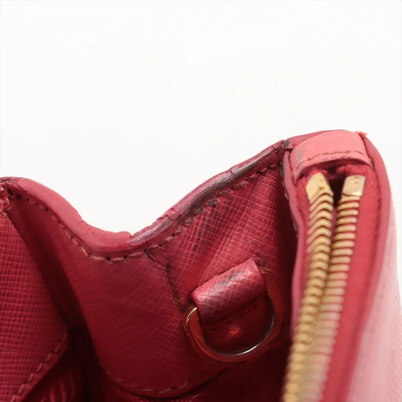 Prada Saffiano Leather 2WAY Handbag Crossbody Tote Shoulder Genuine Leather