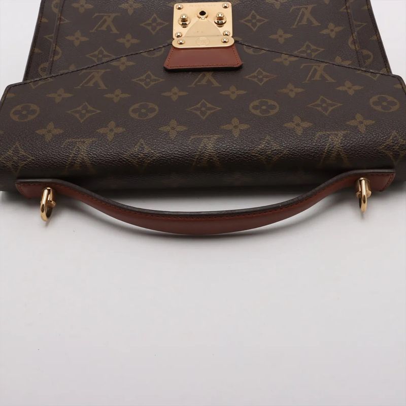 Louis Vuitton Monogram Monceau M51185 Leather 2WAY Shoulder Bag Crossbody Hand