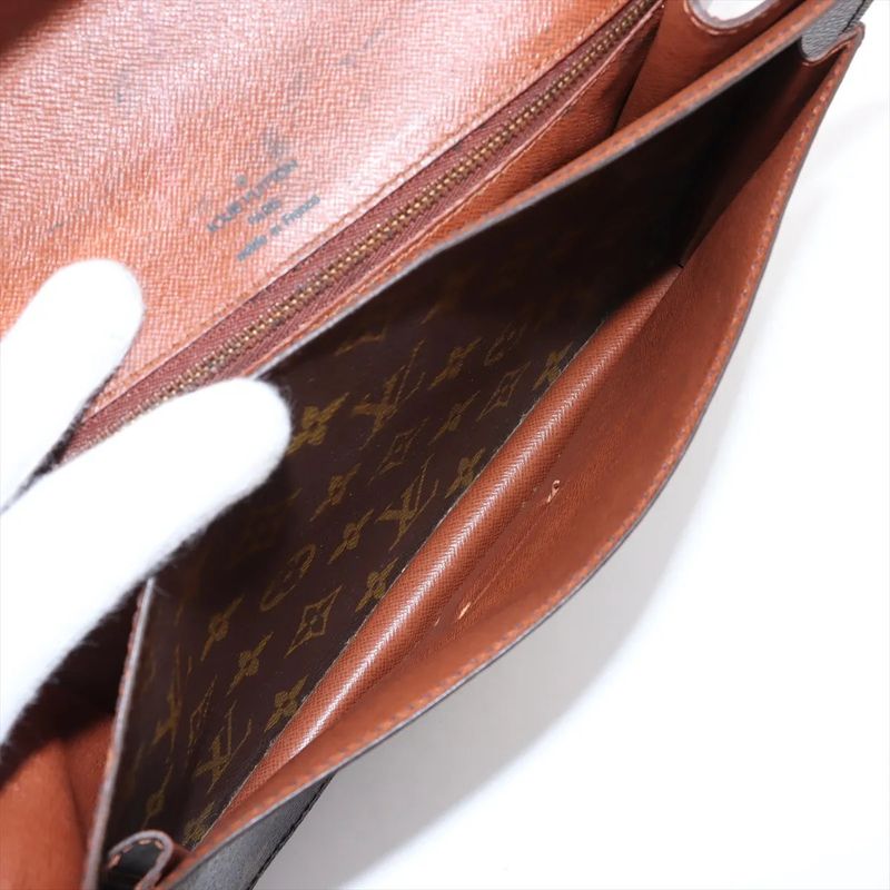 Louis Vuitton Monogram Monceau M51185 Leather 2WAY Shoulder Bag Crossbody Hand