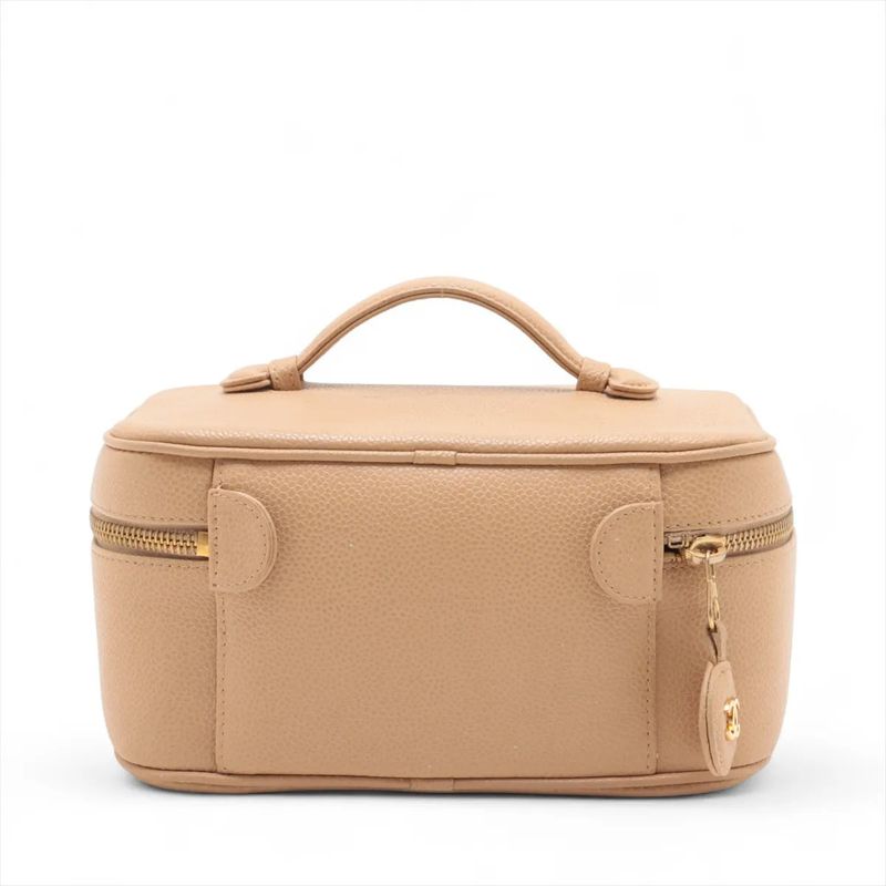 Chanel Authenticity / With Serial Seal 5375969 Coco Mark Caviar Skin Vanity Bag