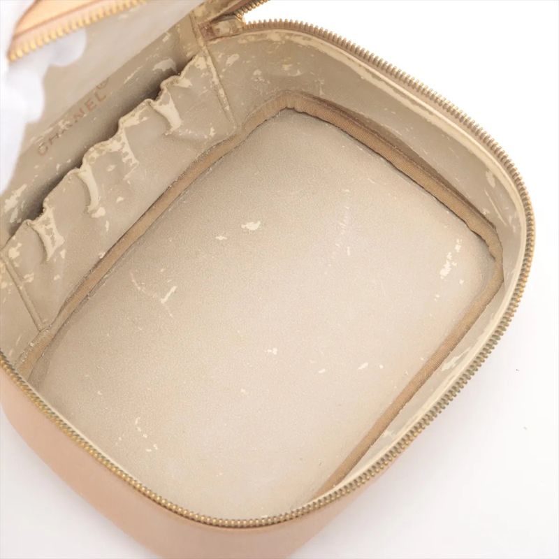 Chanel Authenticity / With Serial Seal 5375969 Coco Mark Caviar Skin Vanity Bag