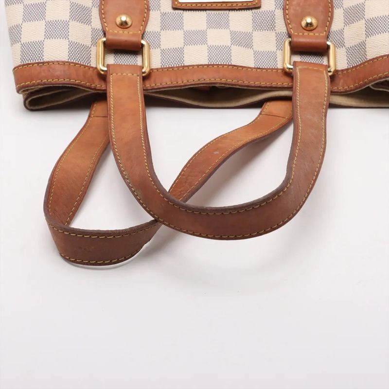 Louis Vuitton Damier Azure Hampstead PM N51207 Leather Tote Bag Shoulder Ladies