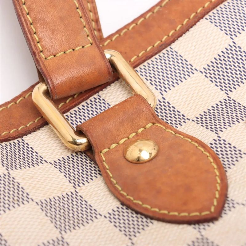 Louis Vuitton Damier Azure Hampstead PM N51207 Leather Tote Bag Shoulder Ladies