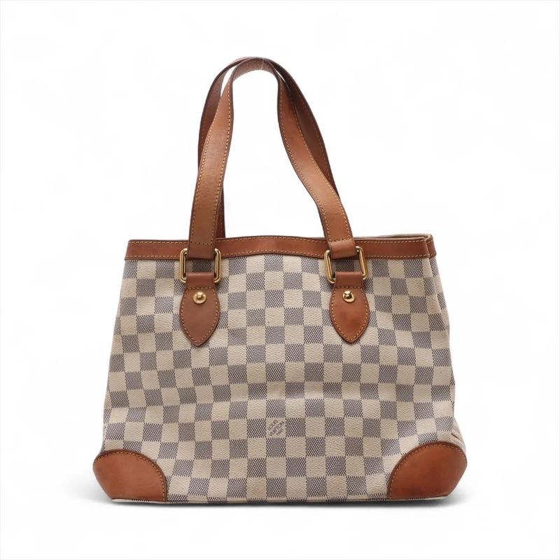 Louis Vuitton Damier Azure Hampstead PM N51207 Leather Tote Bag Shoulder Ladies