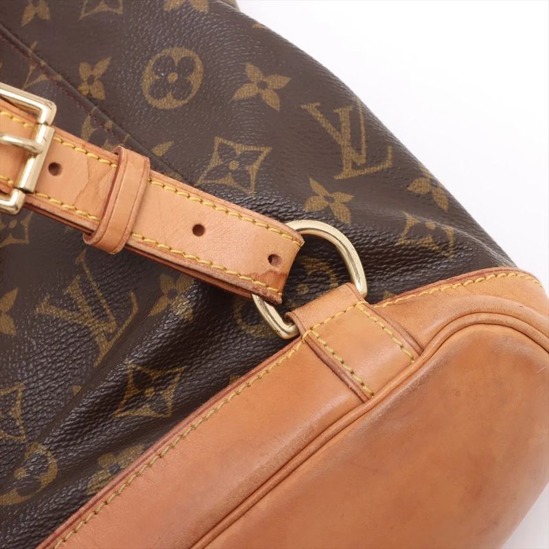Louis Vuitton Monogram Montsouris MM M51136 Leather Backpack Sac Backpack Bag