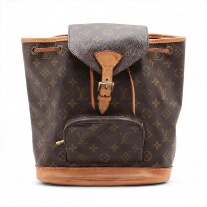Louis Vuitton Monogram Montsouris MM M51136 Leather Backpack Sac Backpack Bag