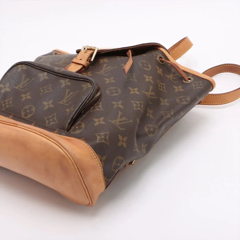 Louis Vuitton Monogram Montsouris MM M51136 Leather Backpack Sac Backpack Bag
