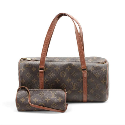 Louis Vuitton Monogram Papillon 30 M51365 Leather Handbag Tote Genuine Leather