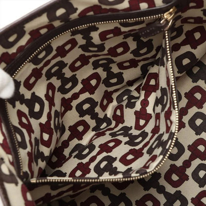 Gucci GG Canvas Sherry Line 137396 Leather Tote Bag Shoulder Hand Women's MMM