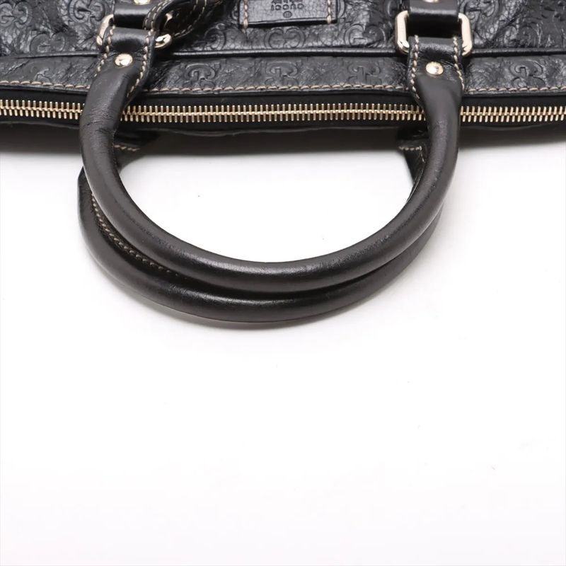 Guccissima 201480 Leather Business Bag Document Bag Briefcase Tote Commuter