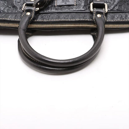 Guccissima 201480 Leather Business Bag Document Bag Briefcase Tote Commuter