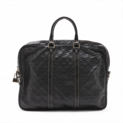 Guccissima 201480 Leather Business Bag Document Bag Briefcase Tote Commuter