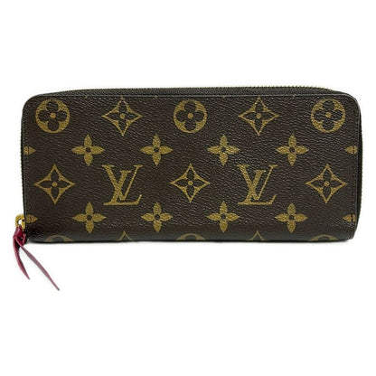 Louis Vuitton Monogram Portefeuille Cles Mance M60742 Fuchsia Long Wallet