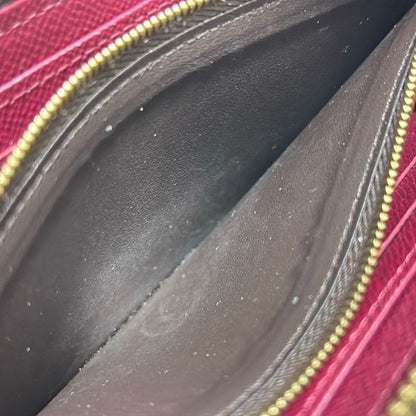 Louis Vuitton Monogram Portefeuille Cles Mance M60742 Fuchsia Long Wallet