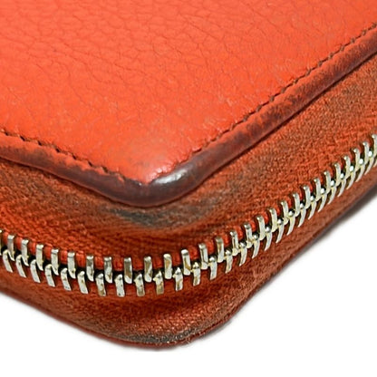 Gucci Long Wallet Soho 308004 Orange Round Zipper Leather