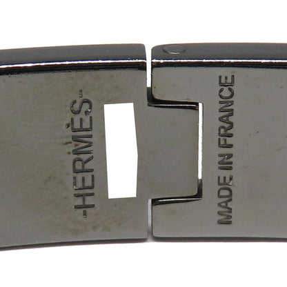 Hermes Click Crack PM So-black Bangle Bracelet Black H Men's Jewelry-