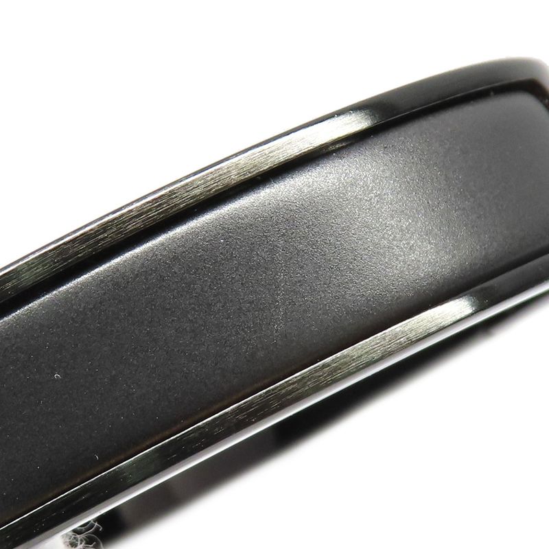 Hermes Click Crack PM So-black Bangle Bracelet Black H Men's Jewelry-