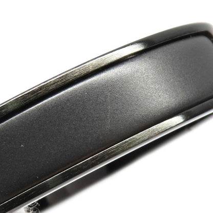 Hermes Click Crack PM So-black Bangle Bracelet Black H Men's Jewelry-