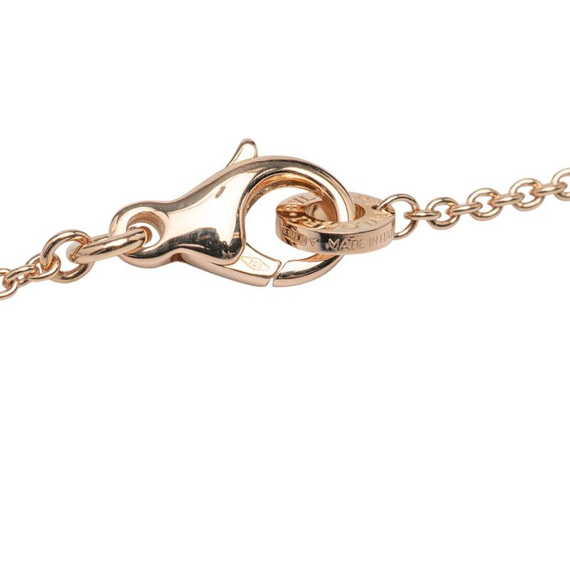 Bulgari Bee Zero One Pendant Necklace Black 18K Pink Gold Pink Gold Ceramic