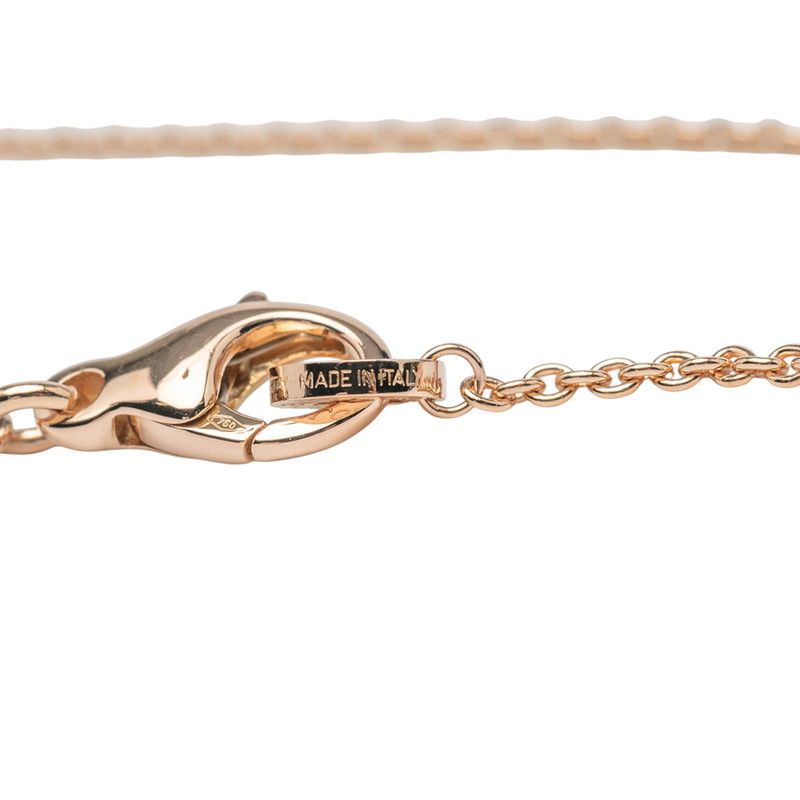 Bulgari Bee Zero One Pendant Necklace Black 18K Pink Gold Pink Gold Ceramic