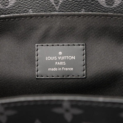 Louis Vuitton Monogram Eclipse Steamer Backpack M44052 Black PVC Leather Men