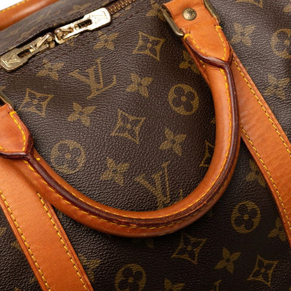 Louis Vuitton Monogram Keepall Bandoliere 60 Boston Bag Travel Bag M41412 Brown