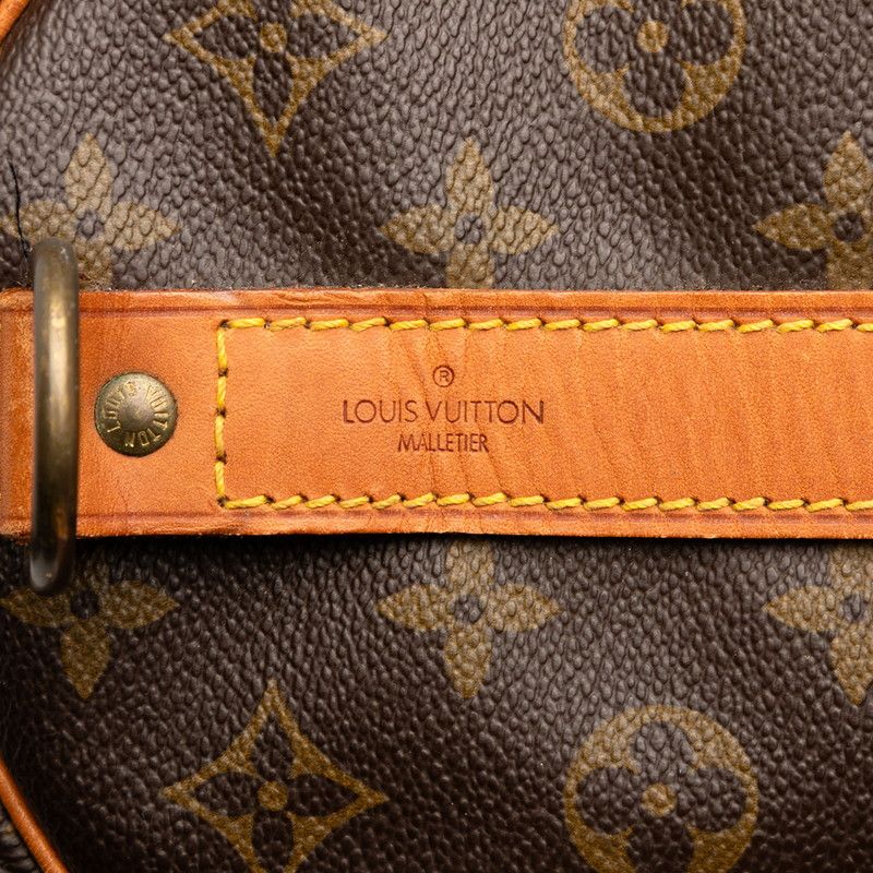 Louis Vuitton Monogram Keepall Bandoliere 60 Boston Bag Travel Bag M41412 Brown