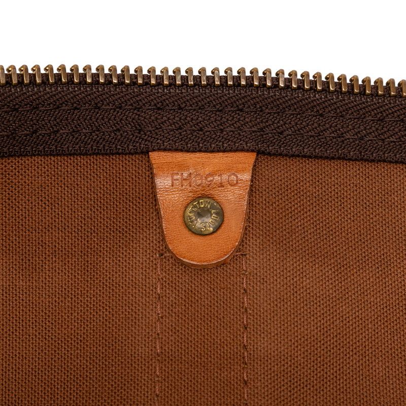 Louis Vuitton Monogram Keepall Bandoliere 60 Boston Bag Travel Bag M41412 Brown