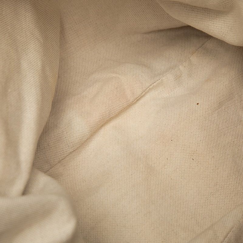 Gucci GG Canvas Sookie Tote Shoulder Bag 285730 Beige Navy Canvas Leather