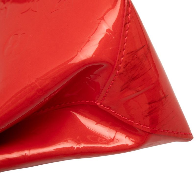 Louis Vuitton Monogram Vernis Wilshire PM M91723 Rouge Grenadier Red Patent