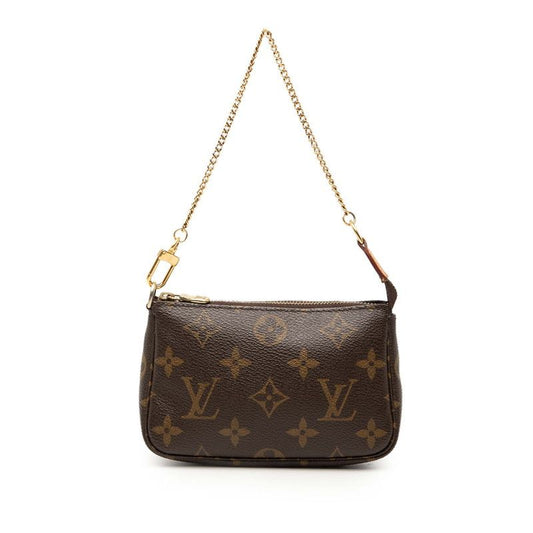 Louis Vuitton Monogram Mini Pochette Accessoire Accessory Pouch Handbag M58009