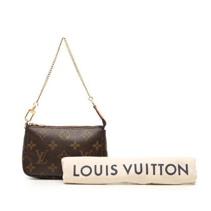 Louis Vuitton Monogram Mini Pochette Accessoire Accessory Pouch Handbag M58009