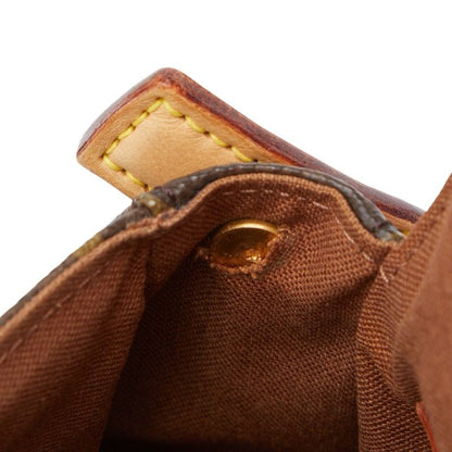 Louis Vuitton Monogram Mini Looping Shoulder Bag Handbag M51147 Brown PVC