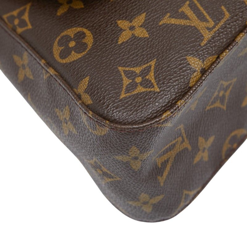 Louis Vuitton Monogram Mini Looping Shoulder Bag Handbag M51147 Brown PVC