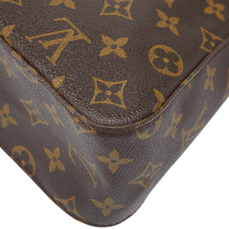 Louis Vuitton Monogram Mini Looping Shoulder Bag Handbag M51147 Brown PVC