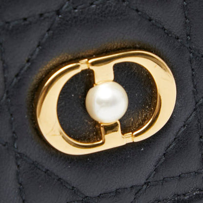 Dior Cannage Jolie Grisine S3102unjb Black Lambskin Women's Dior