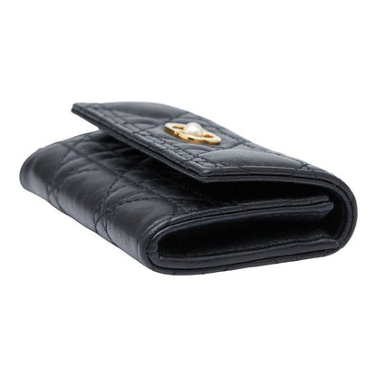 Dior Cannage Jolie Grisine S3102unjb Black Lambskin Women's Dior